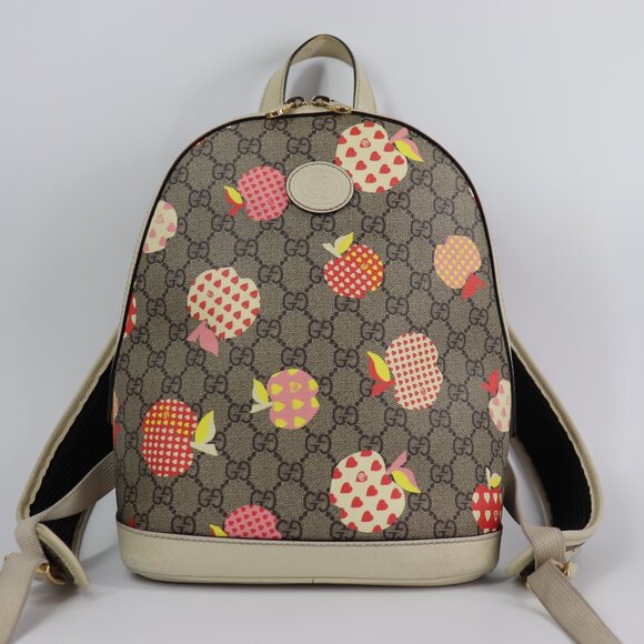 Gucci GG Supreme Canvas Le Pomme Apple Heart Backpack main image 12